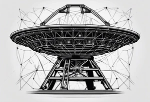 radio telescope tattoo idea