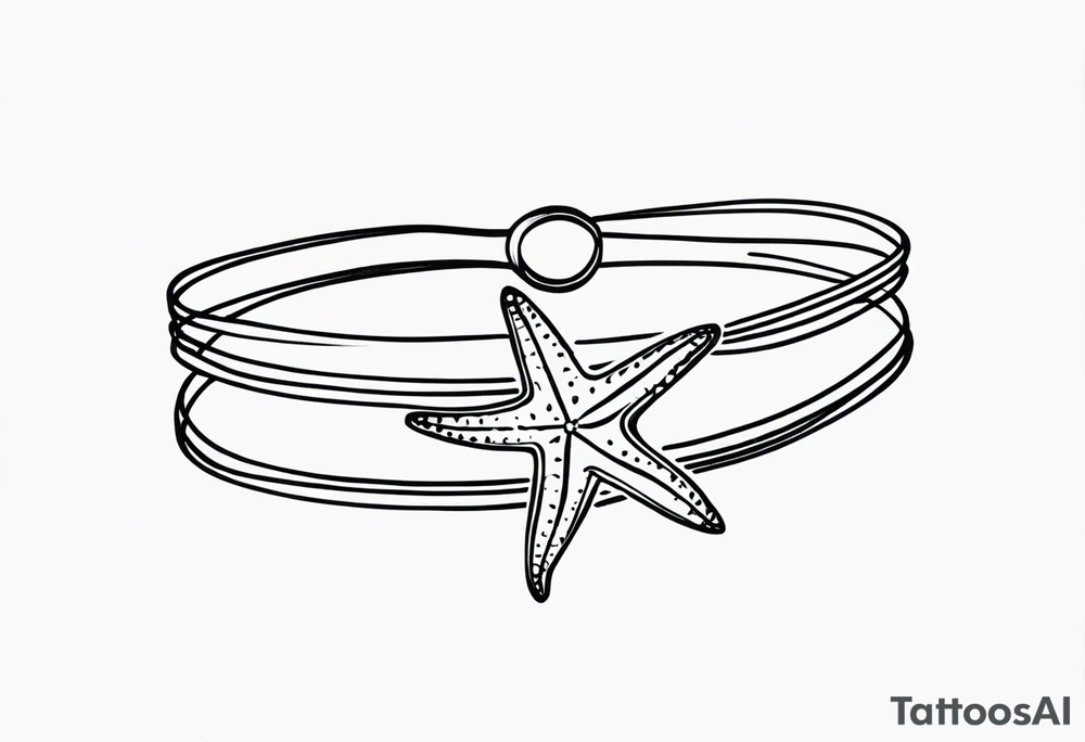 Shell/starfish bracelet tattoo idea