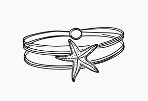 Shell/starfish bracelet tattoo idea