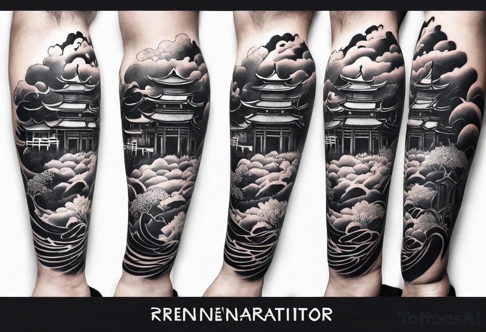 Reincarnation long forearm tattoo tattoo idea