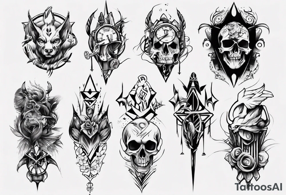 staff, dj, forearm tattoo idea