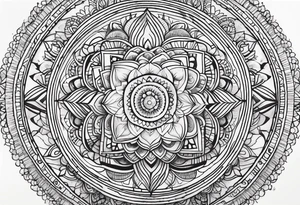 Chakras with mandala tattoo idea