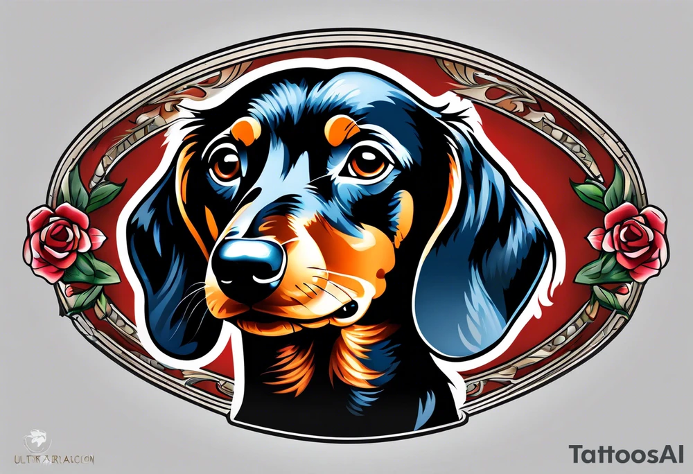 Dachshund tattoo idea
