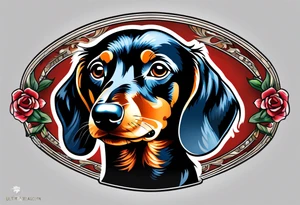 Dachshund tattoo idea
