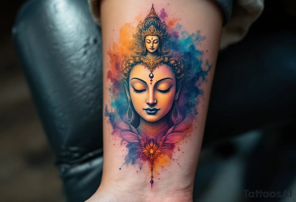 dmt enlightenment deity tattoo idea