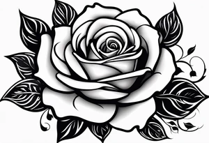 Sexy rose tattoo idea