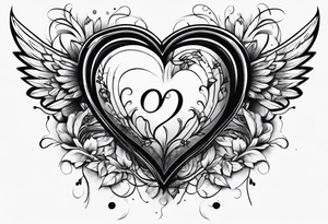 Broken heart tattoo idea