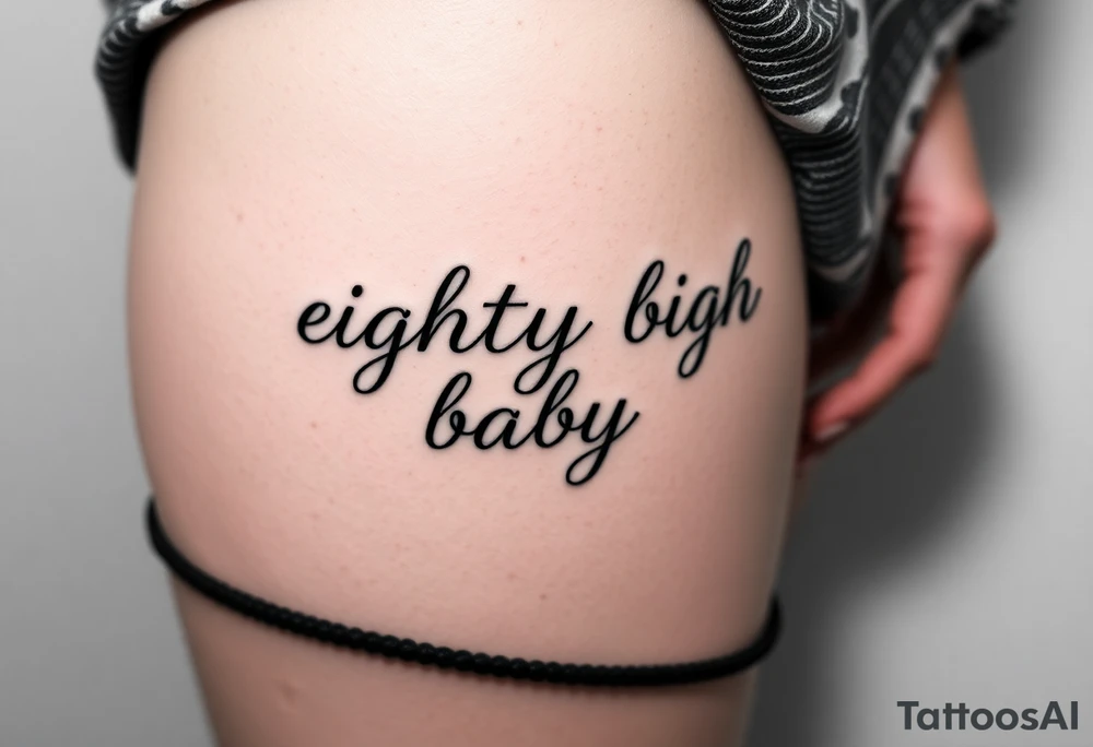 eighty eight baby tattoo idea
