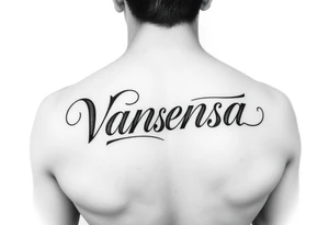 Name Vanessa tattoo idea