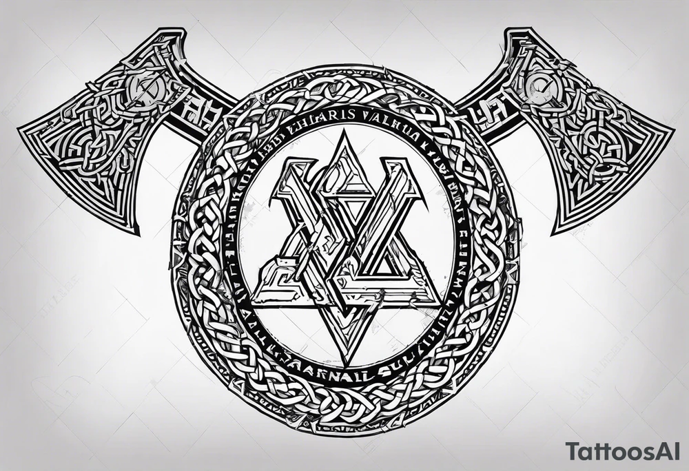 Valhalla berserker round shield axe
Valknut barbed wire chains tattoo idea Valhalla berserker round shield axe
Valknut barbed wire chains tattoo idea