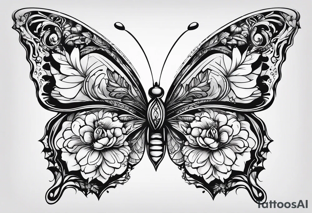 Butterflies tattoo idea