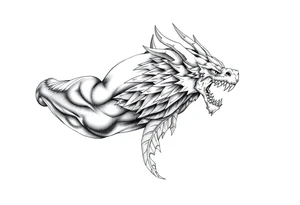 cultura egipcia  y dragón ball z tattoo idea