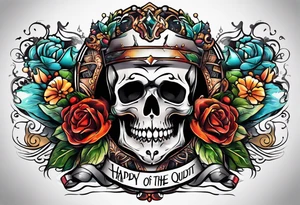 happy on the outside tattoo idea