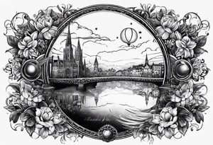 Globus with europe in de middle tattoo idea
