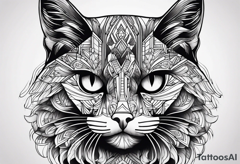 Black Cat tattoo idea