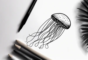 Small jellyfish tattoo idea