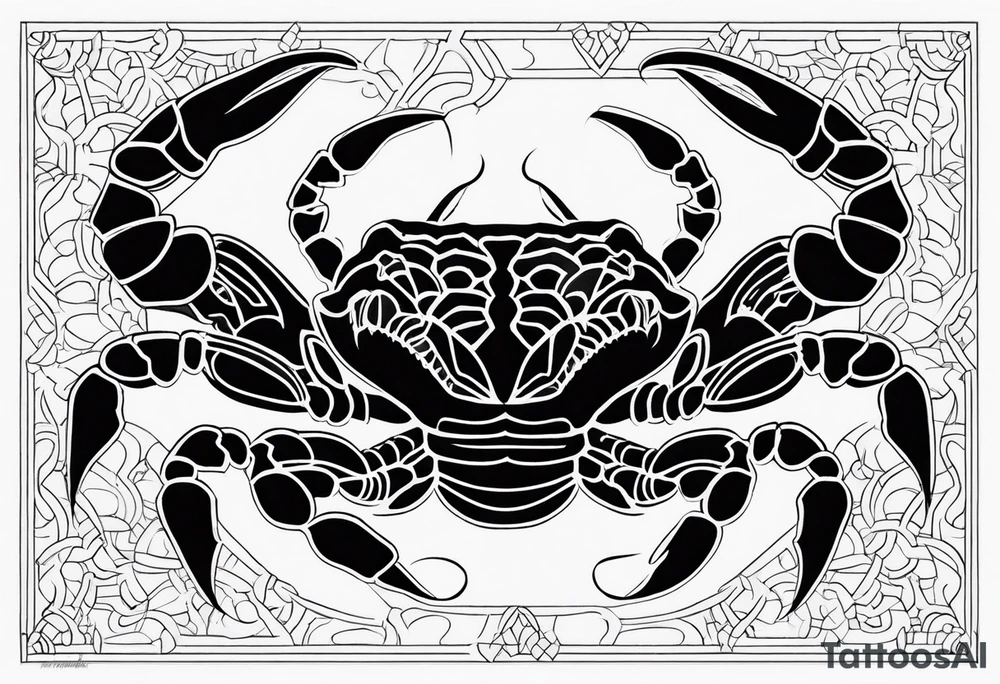 borneo scorpion tattoo idea