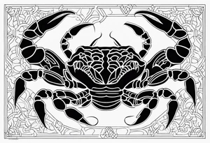 borneo scorpion tattoo idea