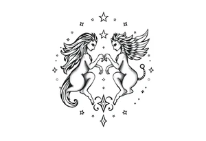 Gemini star constellation tattoo idea