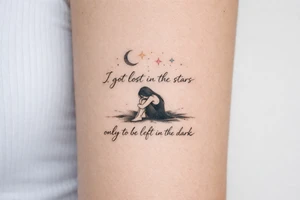 I got lost in the starrs only to be left in the dark tattoo idea