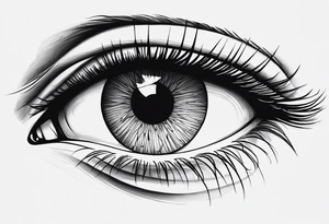 A realistic eye made from the Fibonacci Sequence. Amazing attention of detail can be seen by the fine lines and accurate shading. tattoo idea