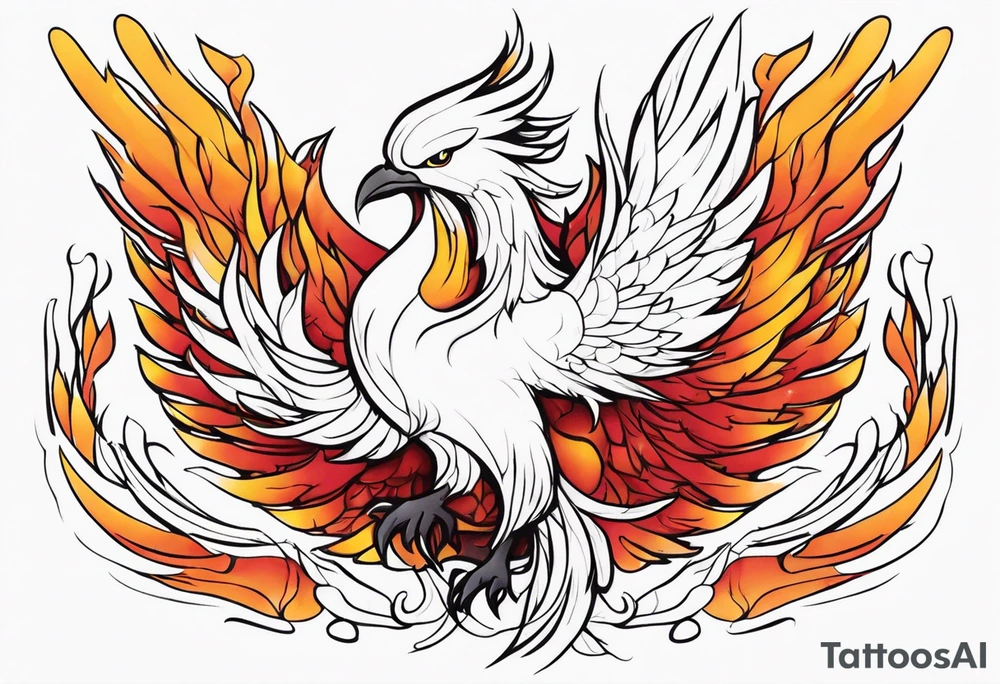 phoenix holding pen tattoo idea