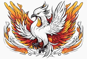 phoenix holding pen tattoo idea