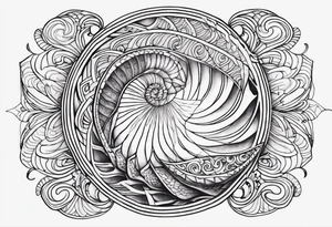 nautilus self peace tattoo idea