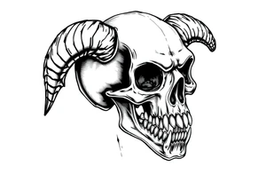 vampire scull tattoo idea
