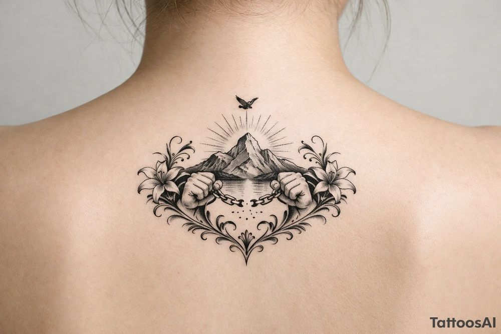 Symbol for strength and getting through hard times tattoo idea