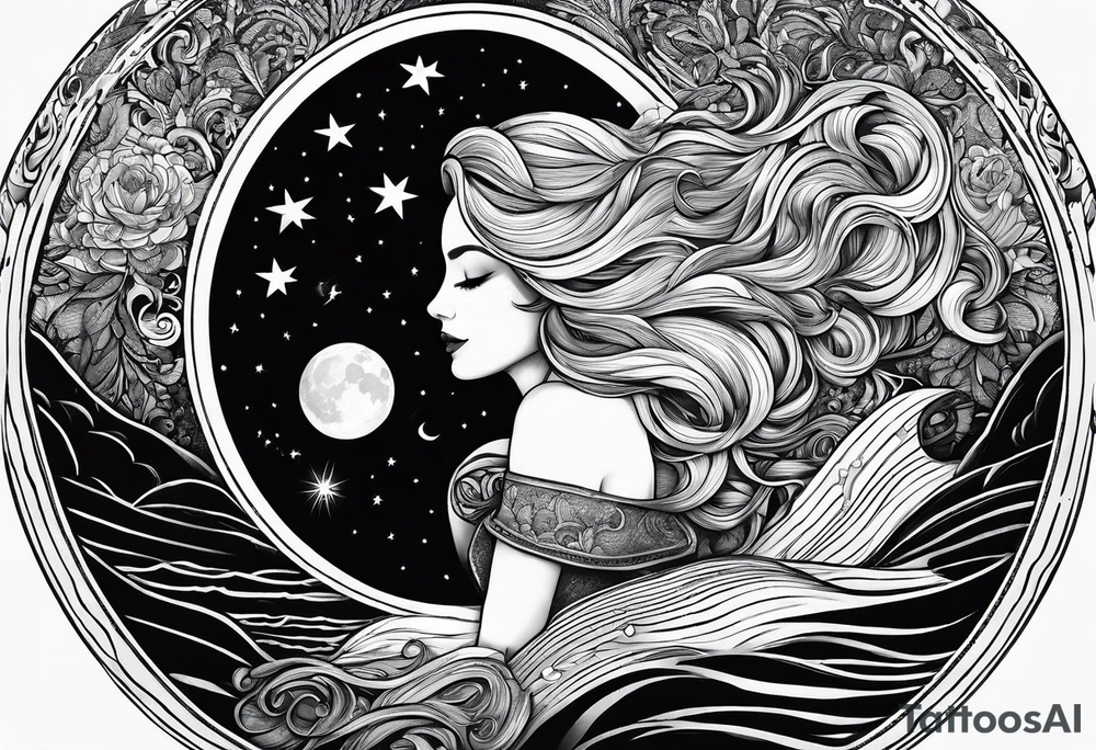 Goodnight moon and goodnight you, when you're all that I think about tattoo idea