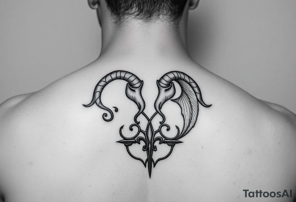 Symbols for cancer
and Taurus intertwined tattoo idea