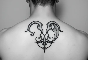 Symbols for cancer
and Taurus intertwined tattoo idea