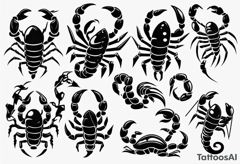 cute scorpion graduating tattoo idea