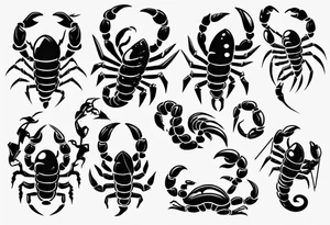 cute scorpion graduating tattoo idea