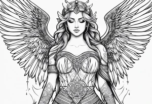 gaurdian angel tattoo idea