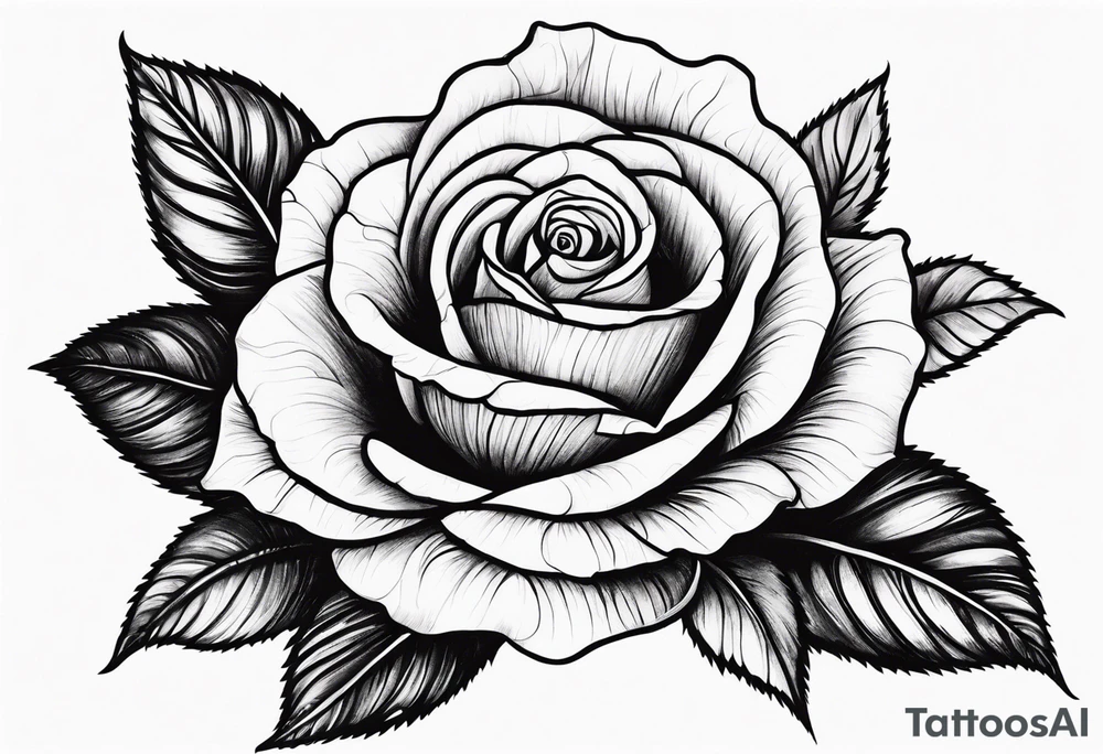 Sexy rose tattoo idea