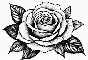 Sexy rose tattoo idea