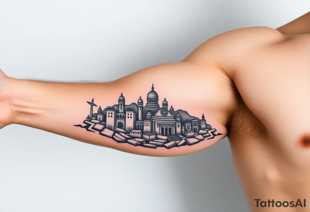 city of Atlantis
on arm tattoo idea