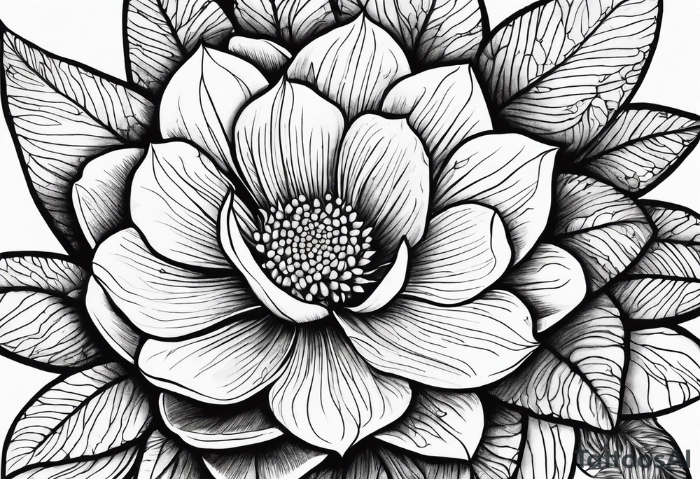 Mexican Desert flora tattoo idea