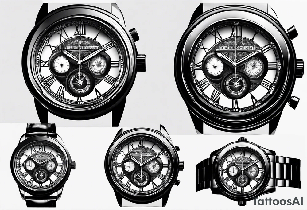 watch dial date "Apr 20" tattoo idea