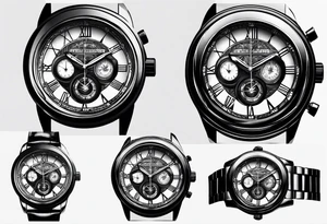 watch dial date "Apr 20" tattoo idea