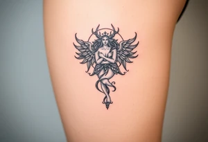 Tarot, the lovers ,witchy, Norse ,viking, hecate tattoo idea
