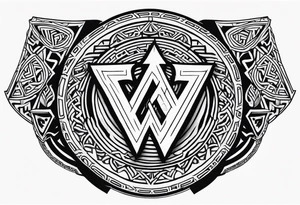 Valhalla berserker round shield axe
Valknut tattoo idea