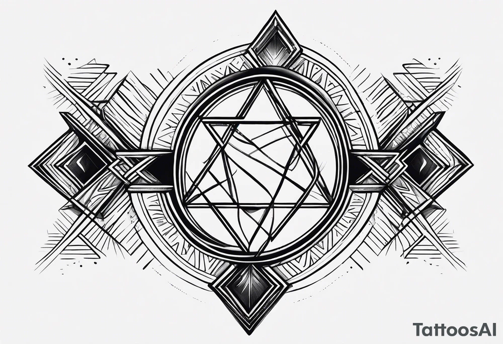 Minimalistic sobriety symbol tattoo idea