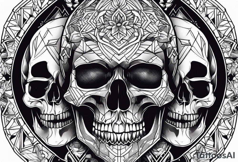 Skull tattoo idea