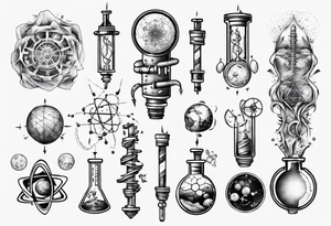 science full arm tattoo idea