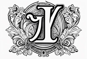 Letter Y combine with D tattoo idea