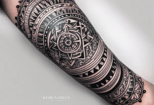 Life is a gamble arm sleeve tattoo idea
