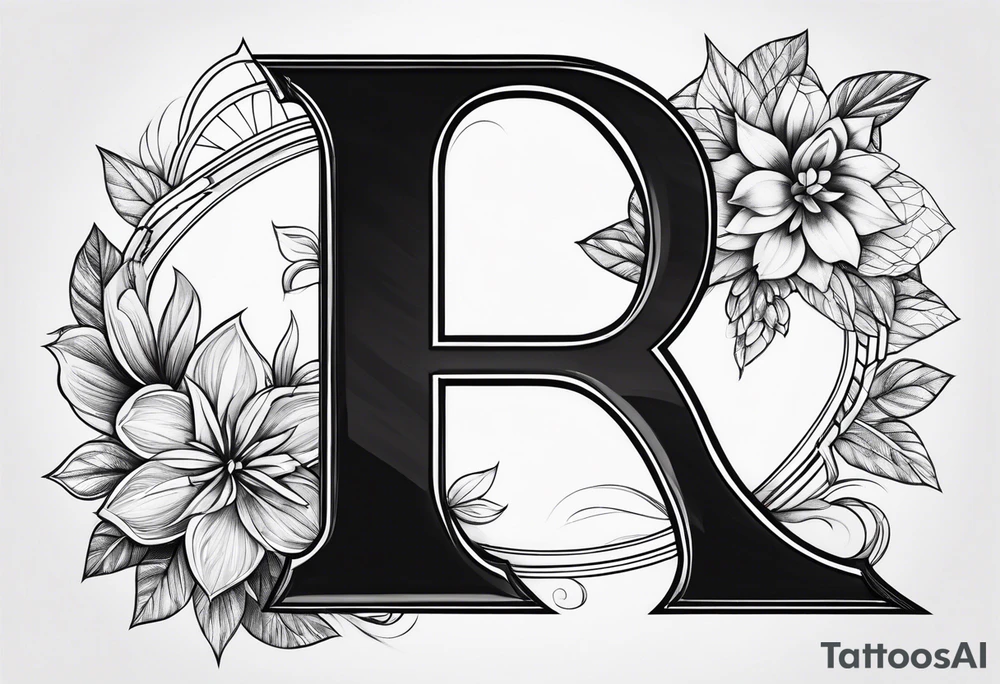 Letter A tattoo idea